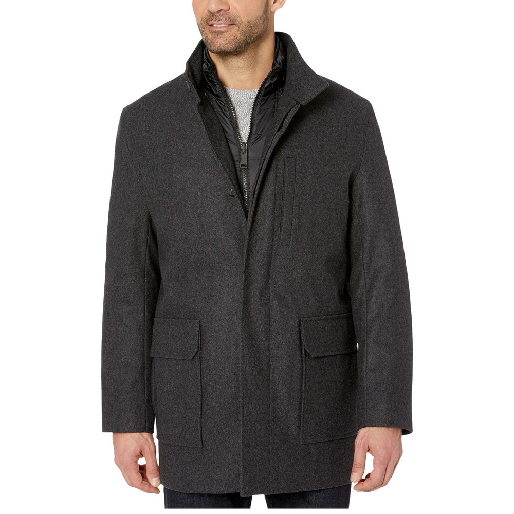 Cole Haan Medium Melton Wool 3-in-1 Car Coat